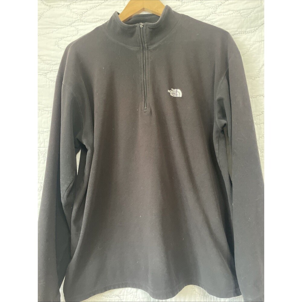 The North Face Fleece Quarter Zip Pullover Black Men's Size L